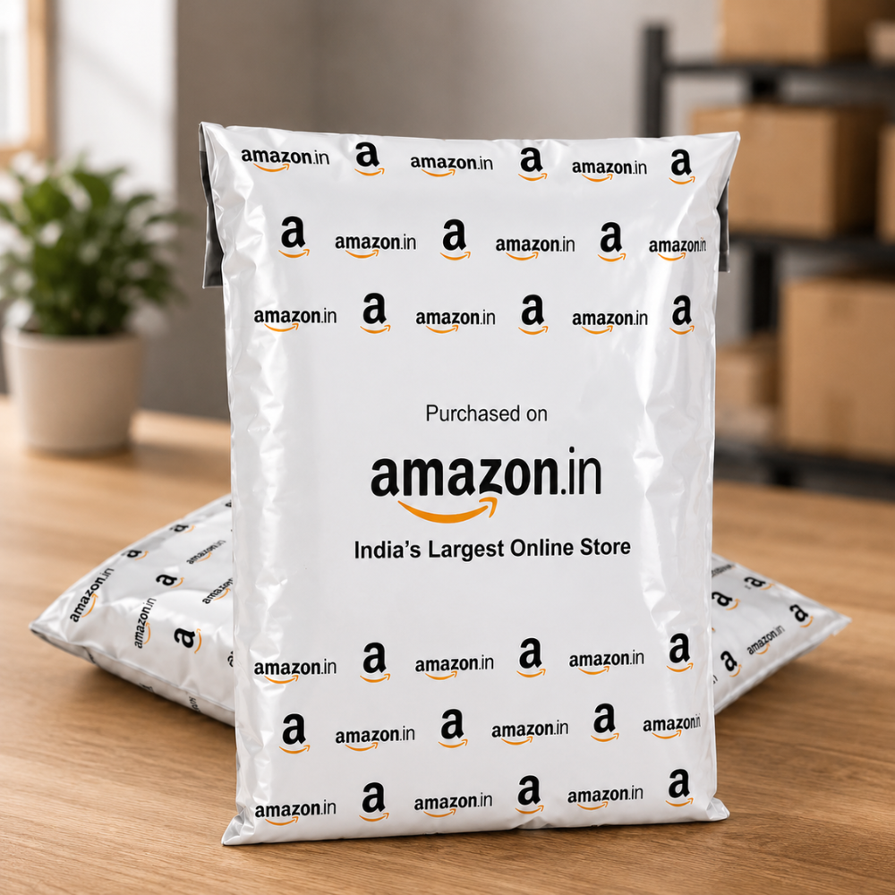 Amazon Printed Grey Courier bags