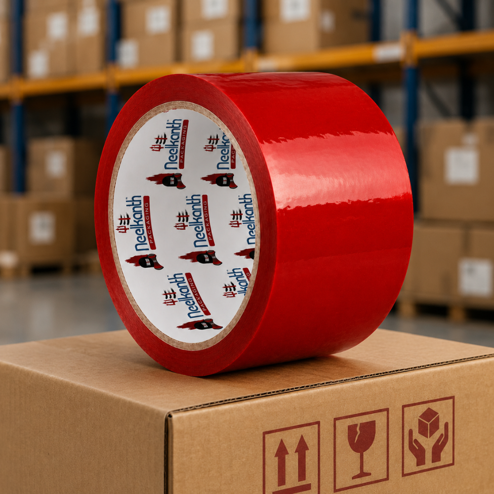 Red BOPP Packaging Tape