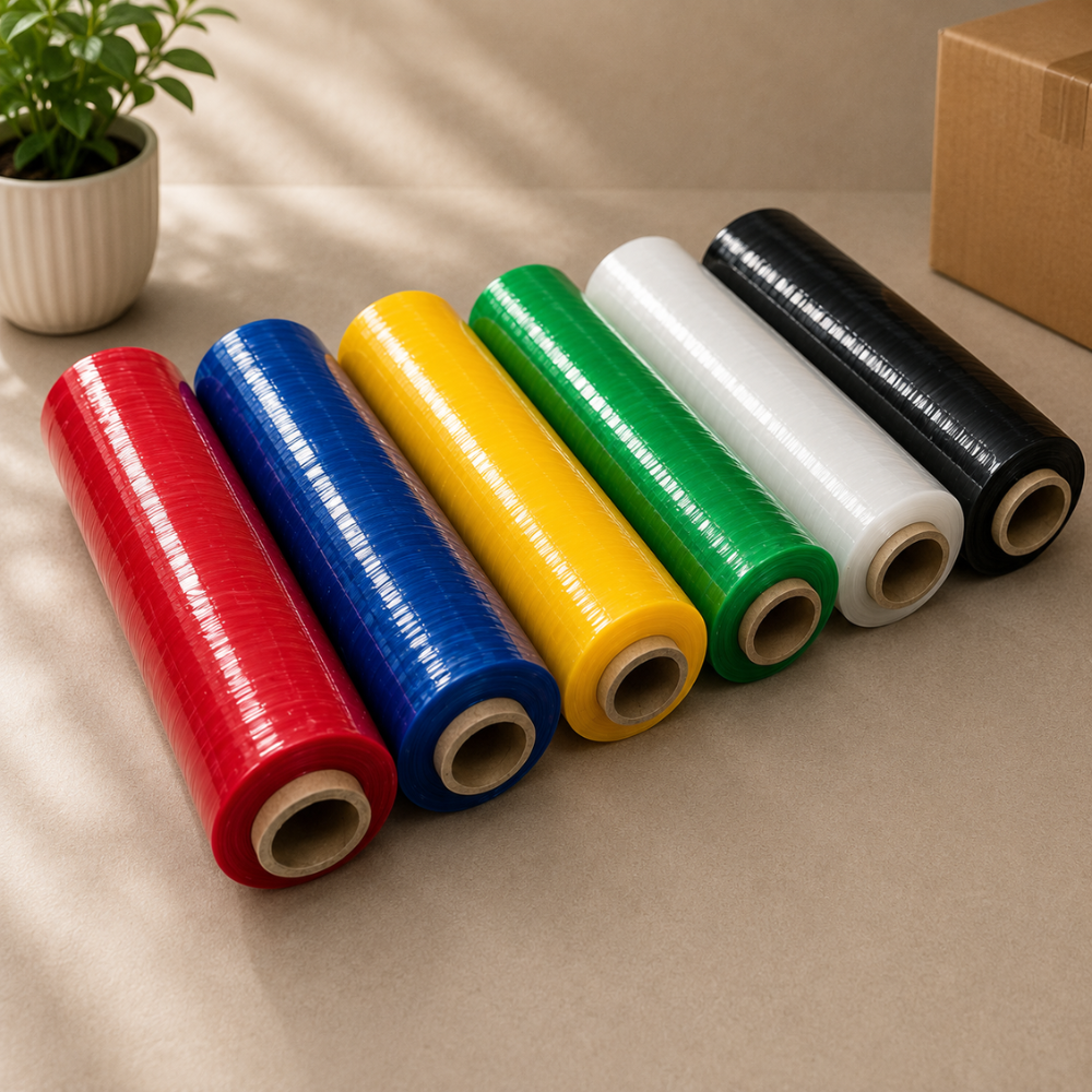 Colored Hand Grade Stretch Wrap Film